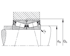 圓錐滾子軸承 JK0S030, 整體圓錐滾子軸承，單側唇密封，直徑系列 0