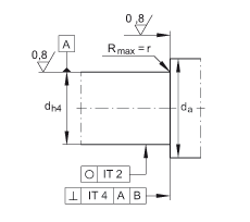 角接觸球軸承單元 ZKLFA1050-2Z, 雙向，螺釘安裝，兩側(cè)間隙密封