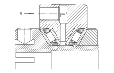 推力錐形保持架滾針軸承 ZAXFM2575, 雙向，預(yù)載