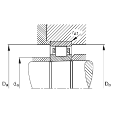 圓柱滾子軸承 N1009-K-M1-SP, 浮動(dòng)軸承，帶錐孔，錐度 1:12，可分離，帶保持架，減少的徑向內(nèi)部游隙，加嚴(yán)公差