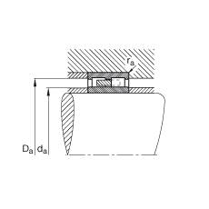 圓柱滾子軸承 NNU41/530-M, 浮動軸承，雙列，可分離，帶保持架