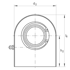 液壓桿端軸承 GF45-DO, 根據(jù) DIN ISO 12 240-4 標(biāo)準(zhǔn)，帶焊接面，需維護
